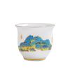 Sheep Fat Jade Ceramic Rose Tea Tasting Teacup, Personal Use Gongfu Set 