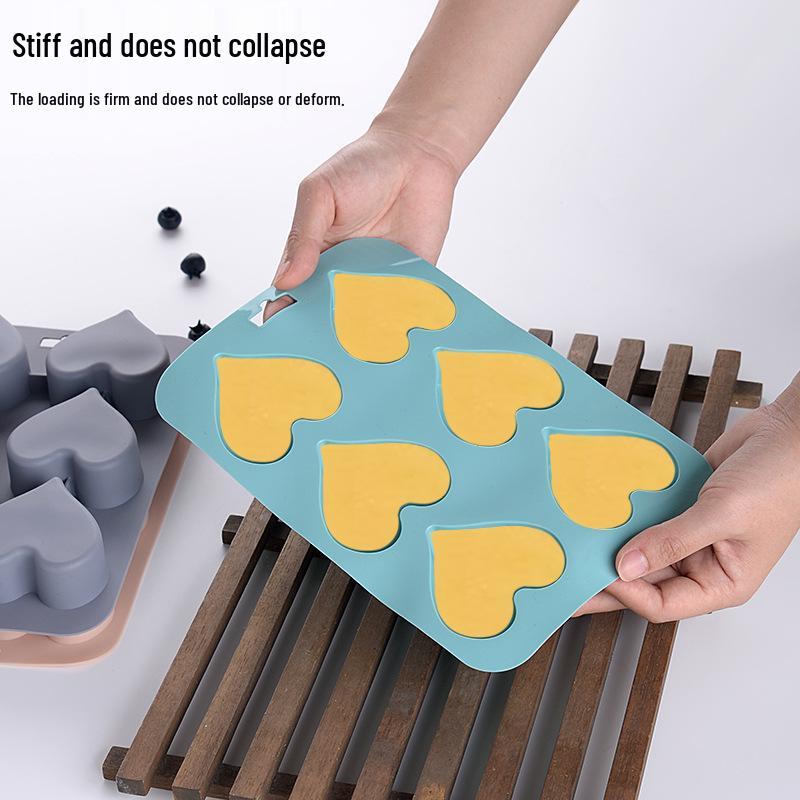 Heart-Shaped Silicone Cake & Muffin Molds - Oven-Safe Baking & Pudding Cups