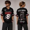 Unisex Casual Sports Jersey Shirt Racing Style Short Sleeve V Neck Lightweight Breathable Fabric Comfortable Fit