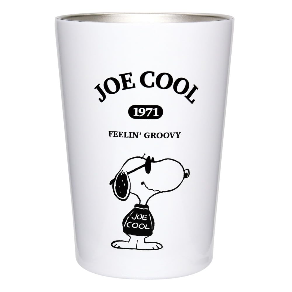 

Onishi Ken Seihan PEANUTS JOE COOL SERIES Stainless Steel Tumbler H12 WHITE/Smile Size Approx. 8.6 PQ-2010
