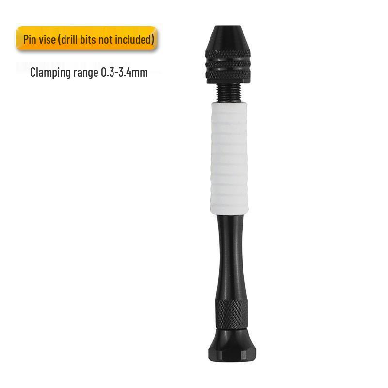 Walnut Carving Aluminum Punching Tool: Mini Hand Twist Drill with Bits