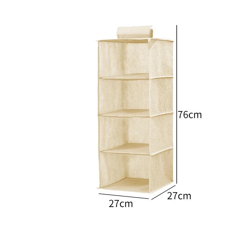 Hanging Closet Organizer Multi Shelf Fabric Storage Hanging Bag Wardrobe Storage Pouch for Clothes Underwear Sundries