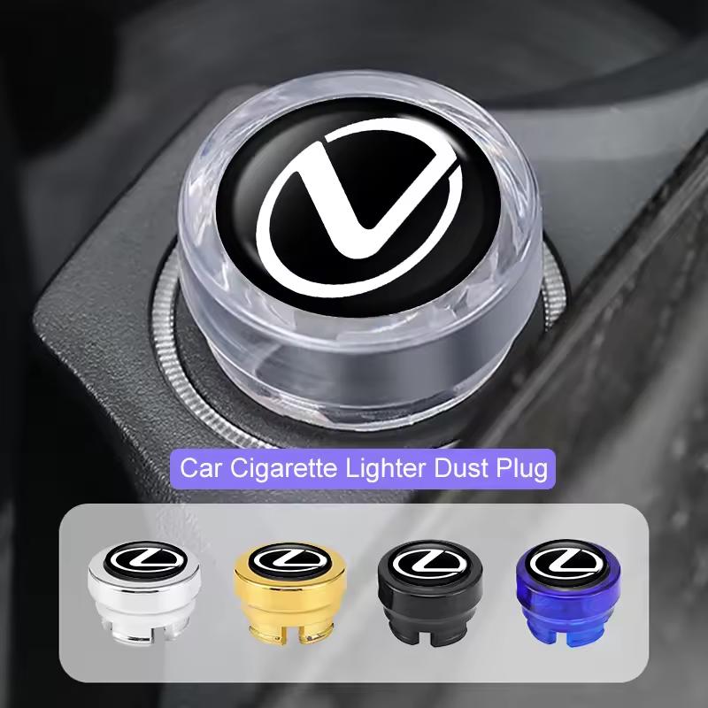Car Cigarette Lighter Cover DustProof Decoration Cap For Lexus LS LC RZ IS350 ES300 GS350 CT200h GX460 LX570 RX500h NX300 UX260