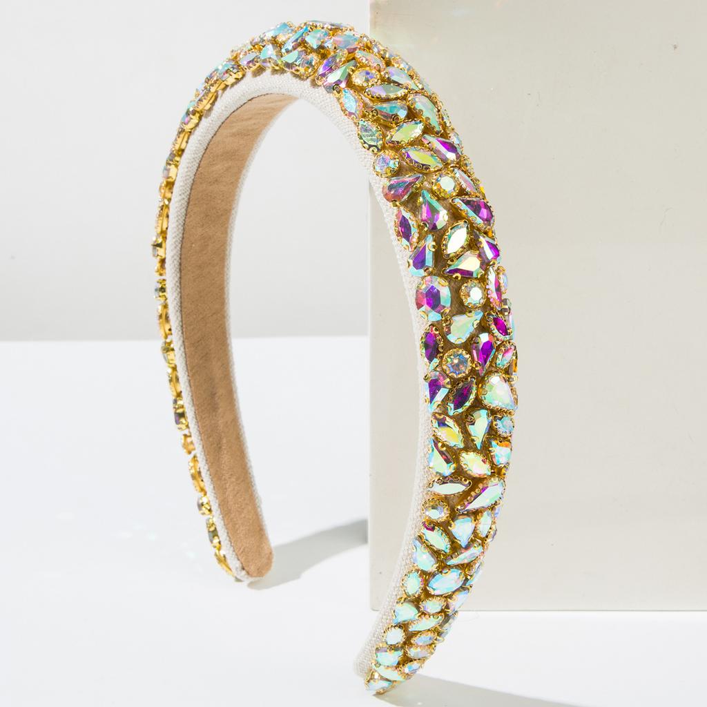 New Style Fashionable Hairband - Multi-color Heavy-duty Exquisite Headwear, Dazzling Ballroom Hair Accessory for Women