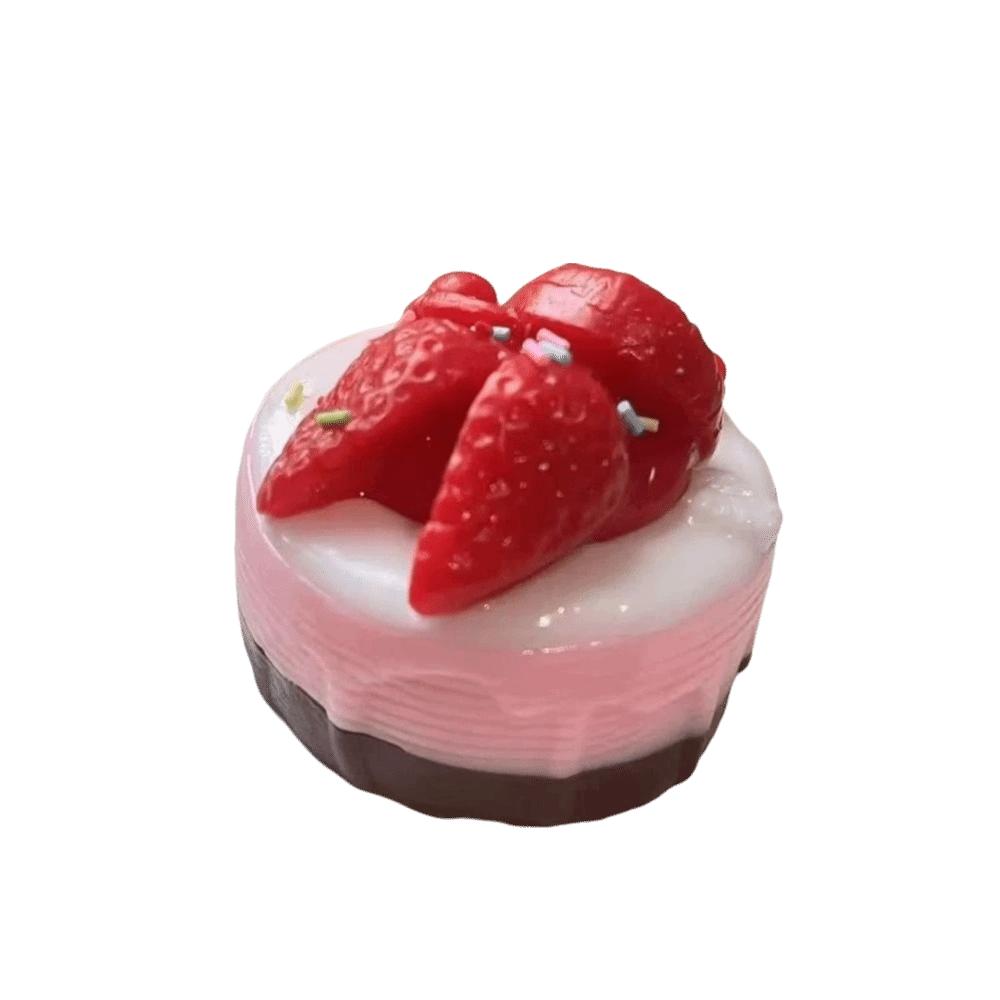 Creative Slow Rebound Cake Toy Portable Soft Squishy Toy Simulated Cake Slow Rebound Simulation Bread Cake Pinch Toy Hand Relax