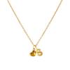 Doreen Box Gold Plated Heart Letter  Pendant  Necklace 304 Stainless Steel Chain Necklace For Women, Stylish Gift 45cm+ 5cm,1PC