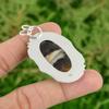 Daughters Day Deal 925 Silver Oval Coconut Jasper Stone Anniversary New Pendant