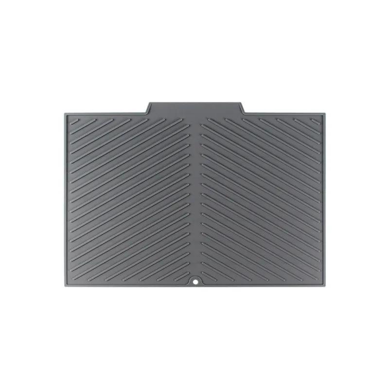 Silicone Wave Drying Mat Non Slip Dish Drainer Pad Heat Resistant Foldable Kitchen Table Placemat for Countertop Insulation