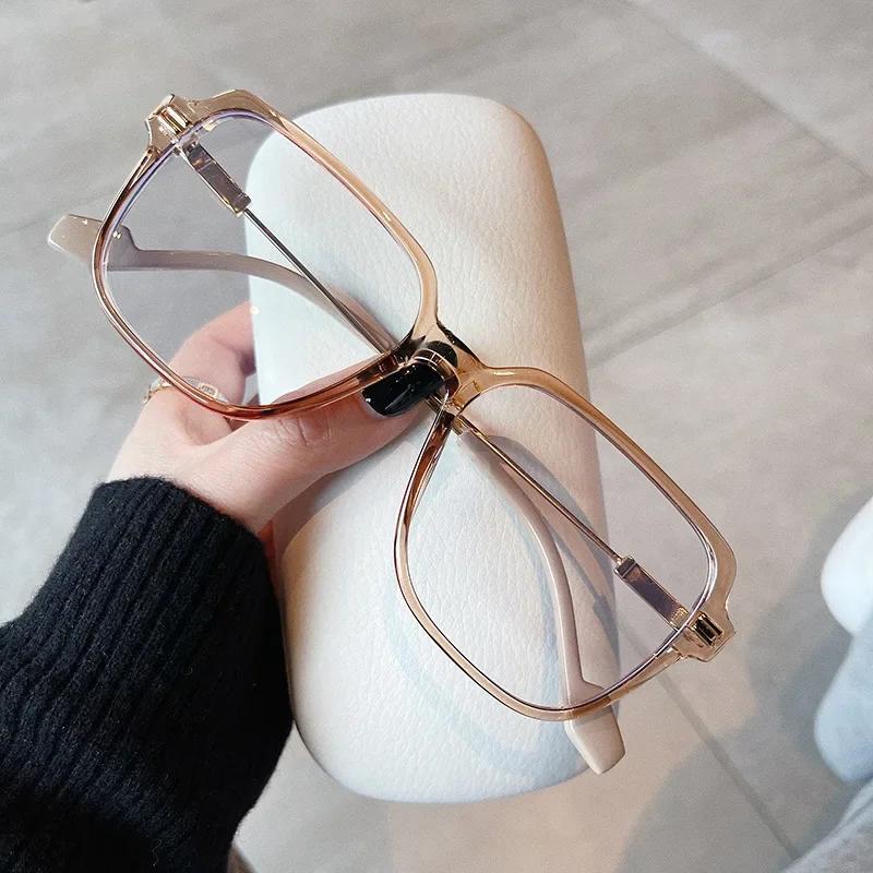

Retro Style Anti Blue Light Eyeglasses Women s Men s Office Computer Reading Presbyopia Versatile Square Glasses Frame Anti Radiation Video Gaming