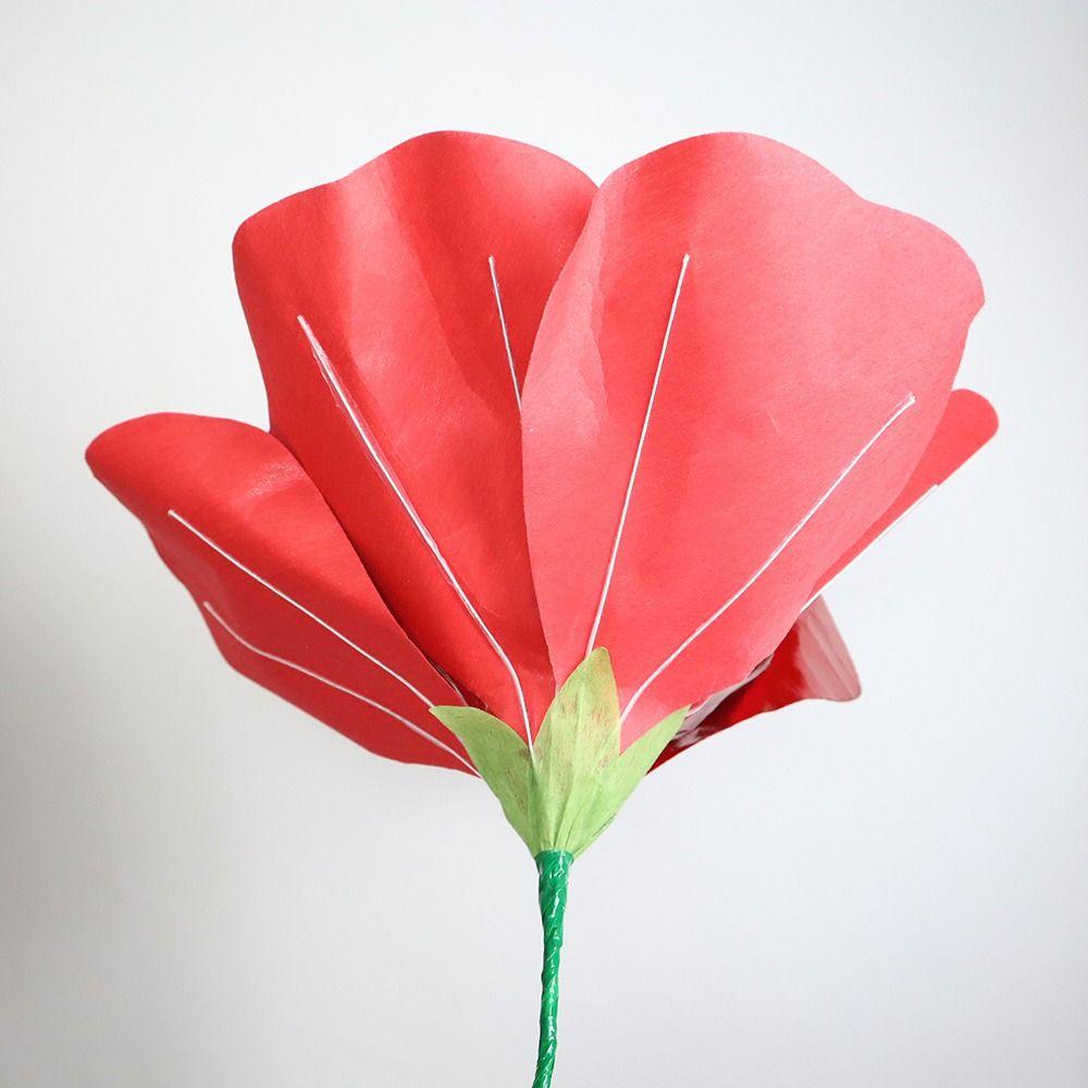 30/40/50cm Giant Rose Flower Head Shiny Artificial Flowers New Fake Foam Rose