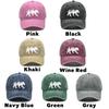 Forest Bear Washed Cotton Snapback Baseball Caps Gorra Hombre Leisure Distressed Adjustable Baseball Hat For Mountaineering