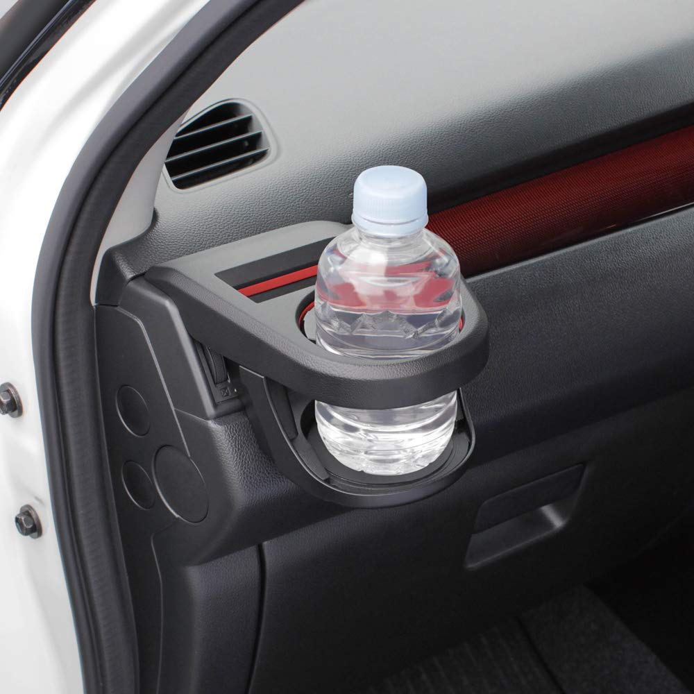 Tsuchiya Yac Air Conditioner Drink Holder for Suzuki Swift SY-SZ2 Passenger-Side (Z#13S, 33S, 43S, 53S, 83S), Black/Red