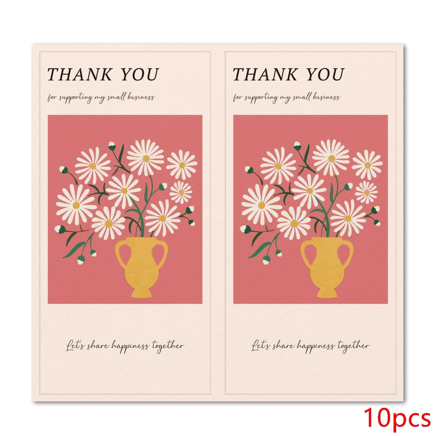 10-50Pcs Premium-Quality Daisy Top-Grade Pattern High-Standard Thank Superior-Grade You Top-Grade For Superior-Grade Supporting Top-Grade My