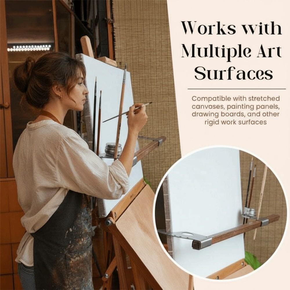 Puente de Soporte de Mano para Artista de Madera Altura Ángulo Ajustables Soporte para Pintor Dibujo para Mano y Muñeca