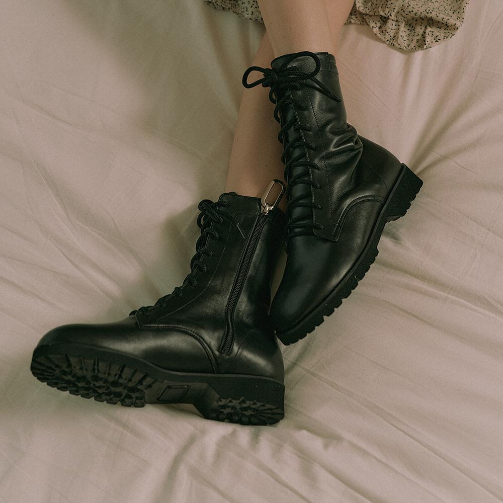Kerrijade Flat Walker Boots_Black
