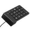 USB-Ziffernblock Numpad Numerische Tastatur 18 Tasten für Laptop Desktop-PC Neu