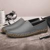Neue Herren Echtleder Schuhe Marke Lässige Lederschuhe Handgefertigt Herren Slipper Vielseitige Herren Slipper Atmungsaktive Mokassins