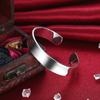 Wholesale Fine 925 Sterling Silver Bangles Bracelet Charms Heart Open for Women Lady Jewelry Adjustment Cuff Wedding Gift