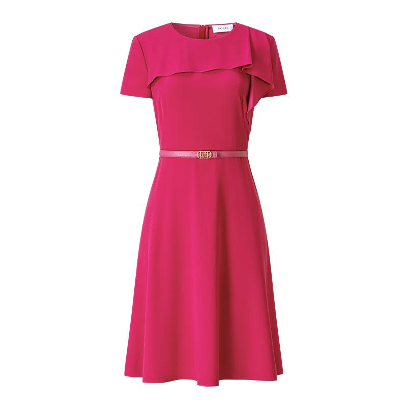 PORTS Women's Elegant Tri-acetate Midi Dress