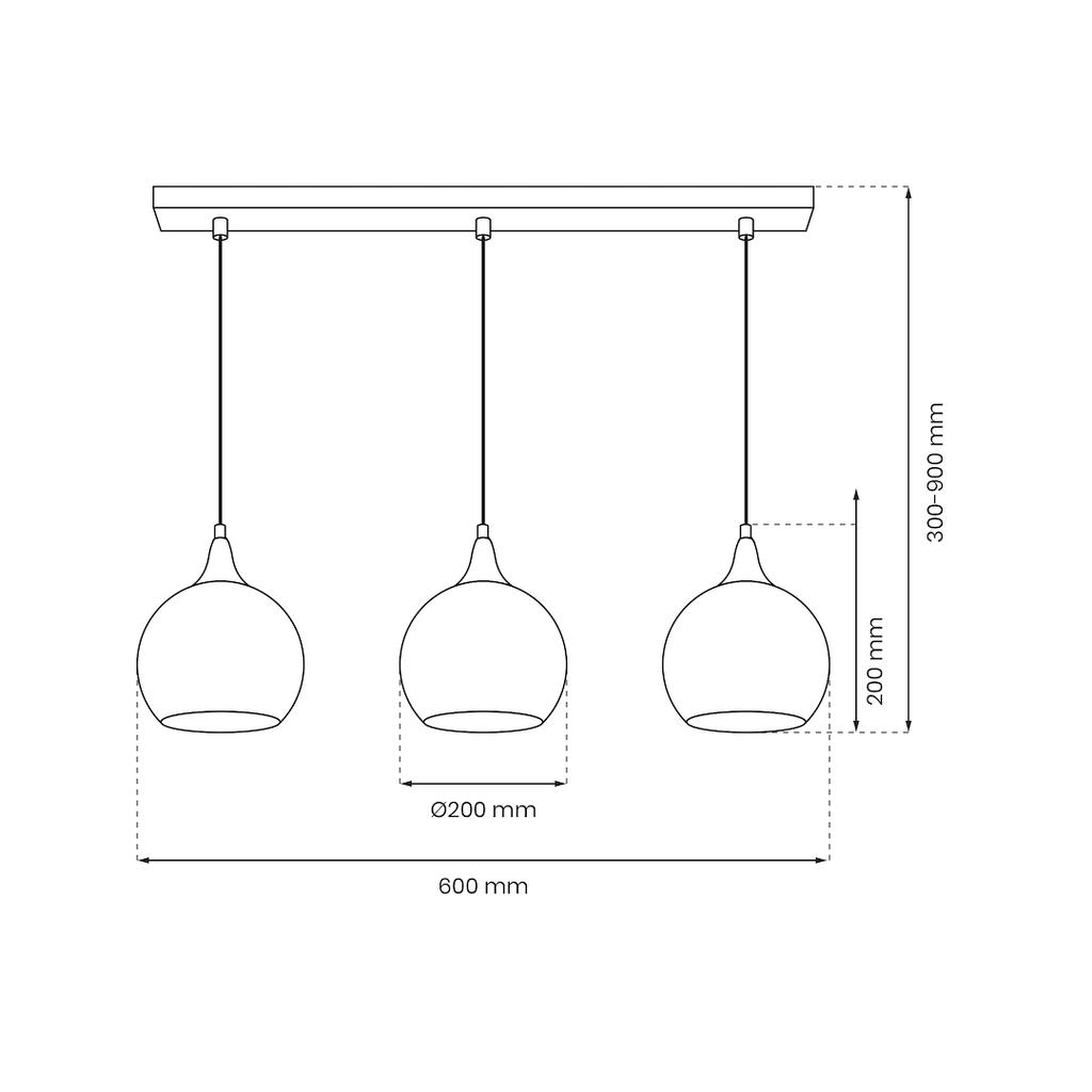 Monte Gold Hanging Lamp 3Xe27