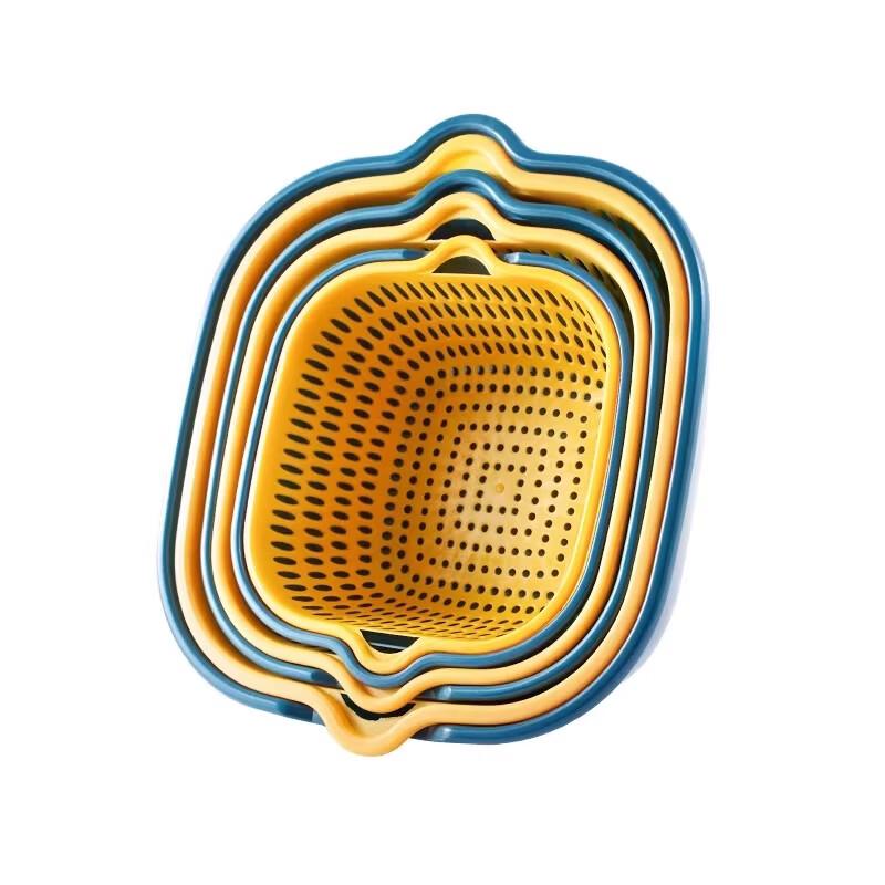 Abay Thickened Double-Layer Kitchen Drain Basket Set