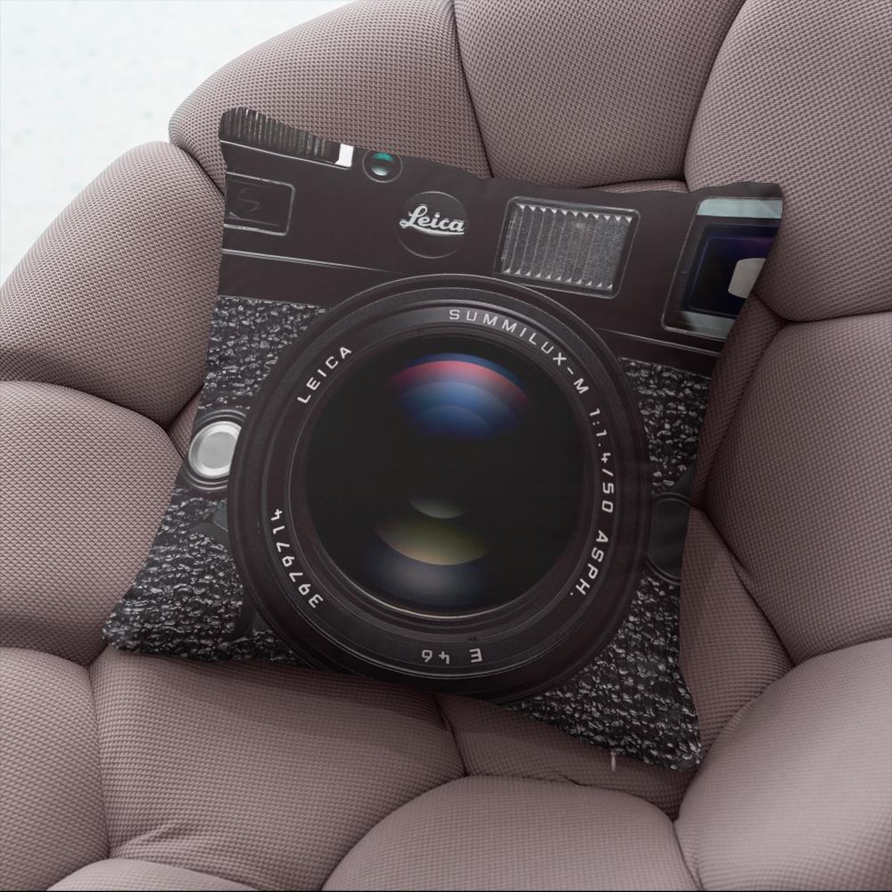 Classic Music Tape Cute Kawaii Camera Pillowcase Decoration Sofa Bedroom Cushion  Home Decor Music Party