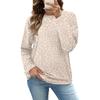 Women's Leopard Print Loose Fit Top, Casual Versatile Shirt for Fall and Winter Everyday Wear
