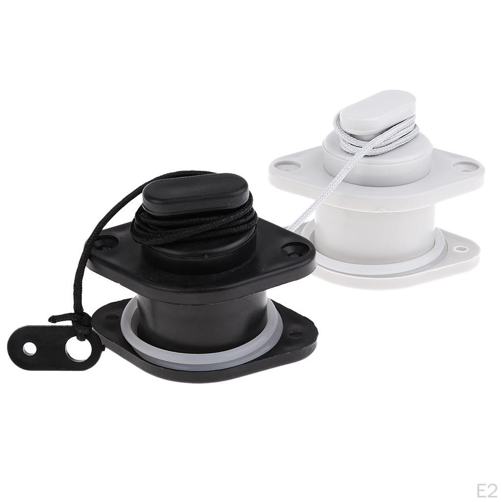 Universal Scupper Drain Valve for Kayak Inflatable Boat Dinghy Marine - Gray, 24mm