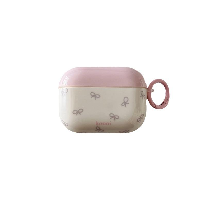 Korean ins pink bow AirPods Pro earphone case for Apple 1/1 generation wireless bluetooth case