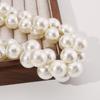 Tooxika Baroque Faux Pearl Necklace Exaggerated Large Pearl Temperament Choker Collarbone Chain