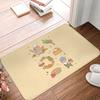 Bubu the Guinea Pig, Fall and Pie Anti-slip Doormat Floor Mat Carpet Rug for Kitchen Entrance Home Living Room Footpad Mats