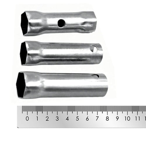 KKLM Dual-End Wrench Socket Set for Spark Plugs, 3 Different Sizes: 16mm, 21mm, and 17/19mm - Car Repair & Maintenance Tools