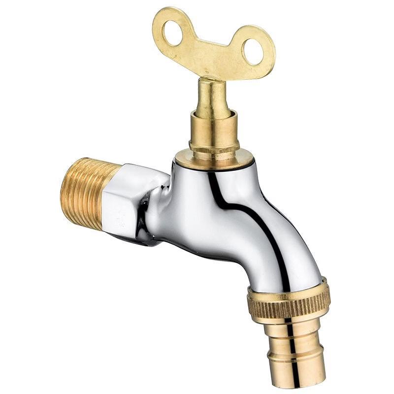 OEING Outdoor Lockable Brass Faucet for Washing Machines