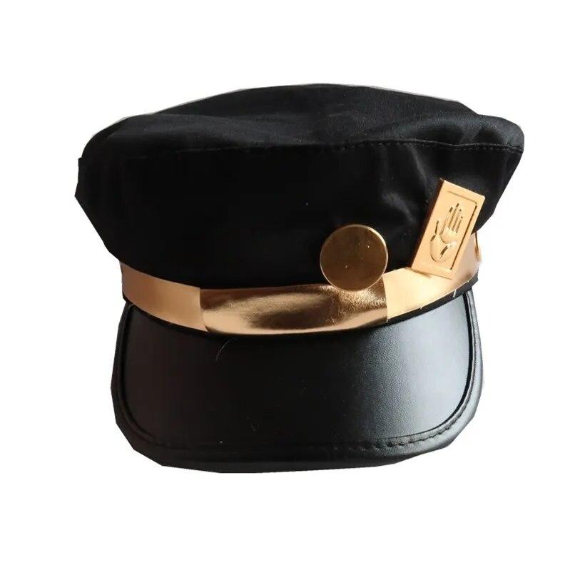 

Аниме Невероятные приключения Джоджо Джозеф Армия Военная Униформа Джотаро Куджо Джоджо Кепка Шляпа Значок Анимация для Хэллоуина Карнавал золотой