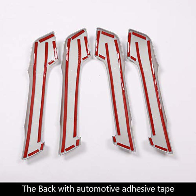 Kratzerverdeckung Innentürgriffverkleidung Automodifikation Silber Verbessert Ästhetik Problemloser Einbau