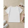 Boys Basketball Shooting Player Graphic Crewneck Casual Summer Short Sleeve T-Shirt