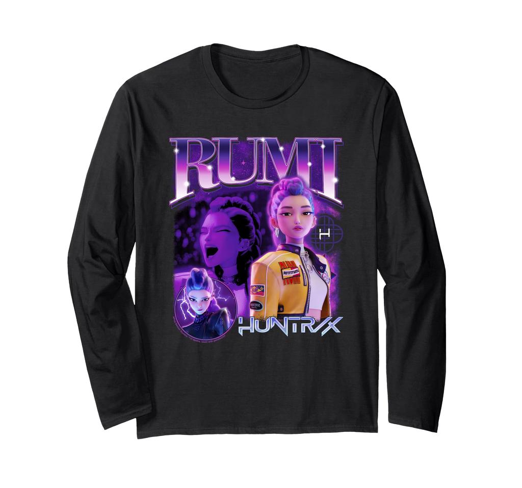 KPop Demon Hunters Huntrix Rumi Bootleg Long Sleeve Huntr/X T-Shirt