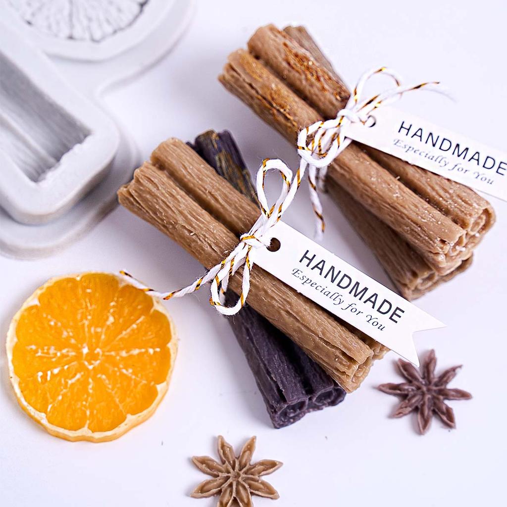 3D Lemon Cinnamon Star Anise Nuts Silicone Mold DIY Christmas Ornaments Candle Craft Making Kit Chocolate Cake Baking Molds