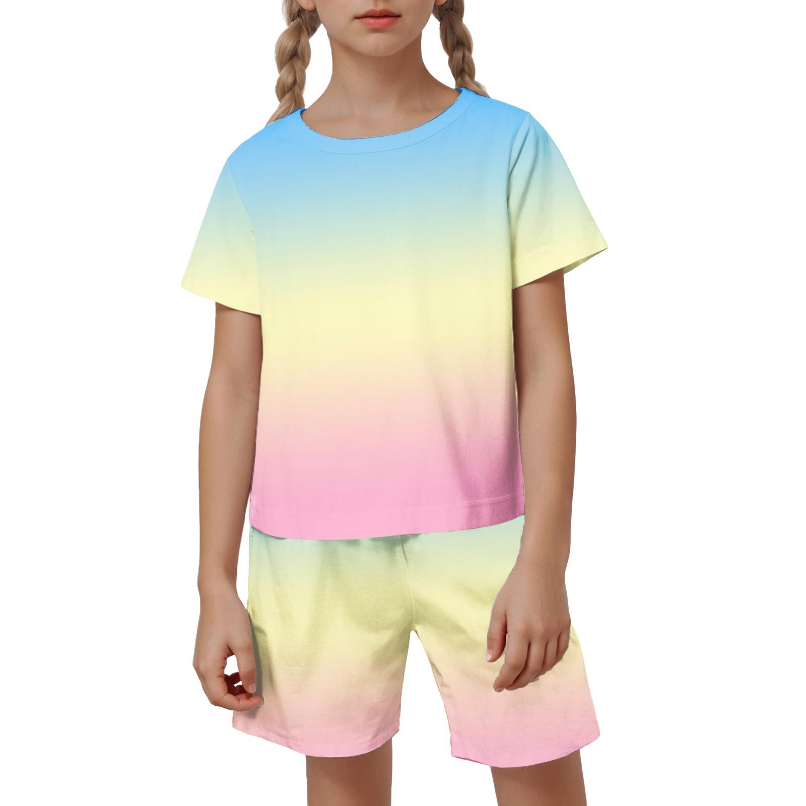 

Kid Patriotic Outfit - Short Sleeve & Shorts 2-Piece Set For Boy And Girl 150 бежевый