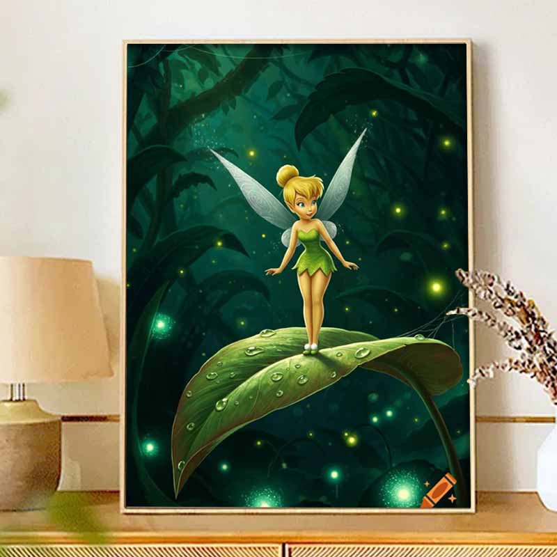 Disney Diamond Painting Full Diamond 5D Tinkerbell Diamond Art Home Decoration Creative Handicrafts