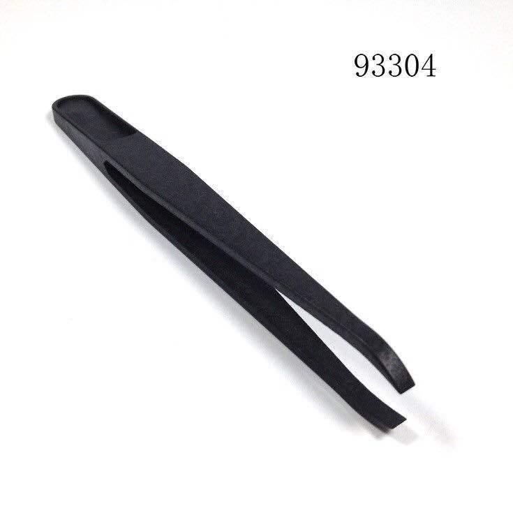 Anti-static Carbon Fiber Plastic Tweezers: Round & Wide Tip Clamps, Eco-friendly Insulation for Disassembly and Repair