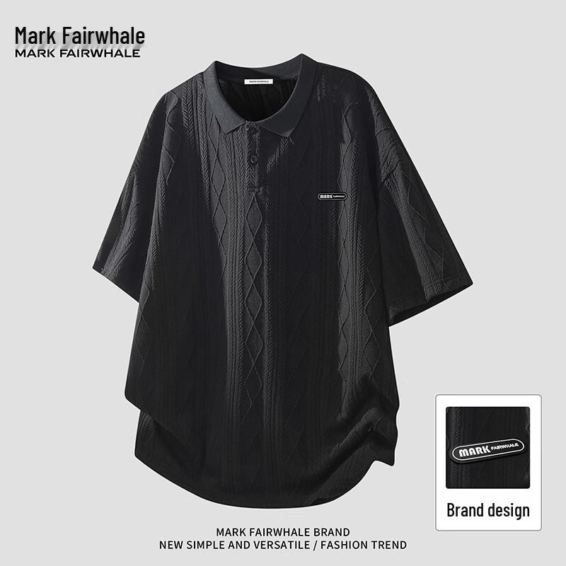 Mark Fairwhale Men s Diamond Jacquard Polo T-Shirt 3XL