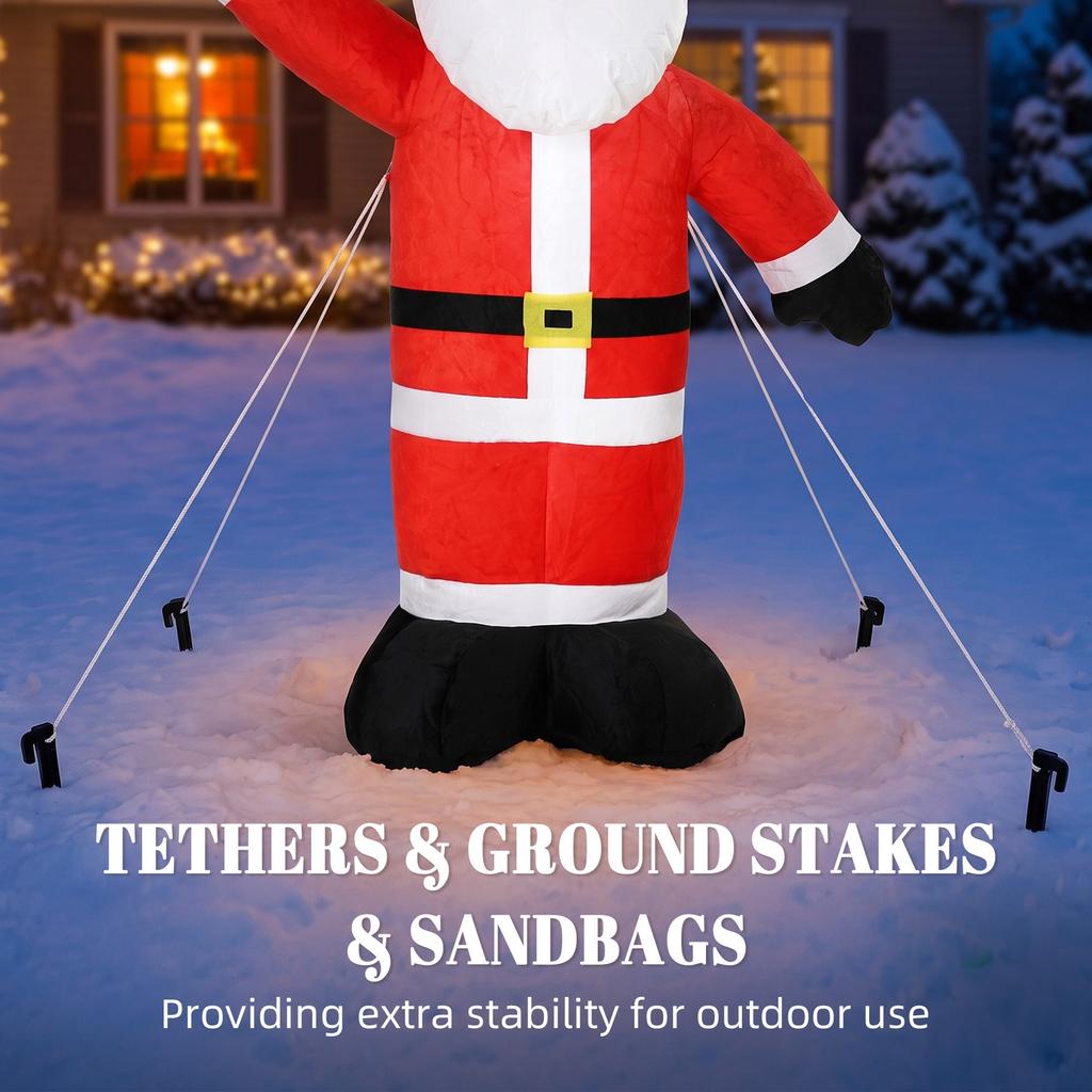 5ft Christmas Inflatable Santa Claus w/ Welcoming Gesture