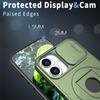 For iPhone 16 Magnetic Case Slide Camshield TPU+PC Kickstand Phone Cover