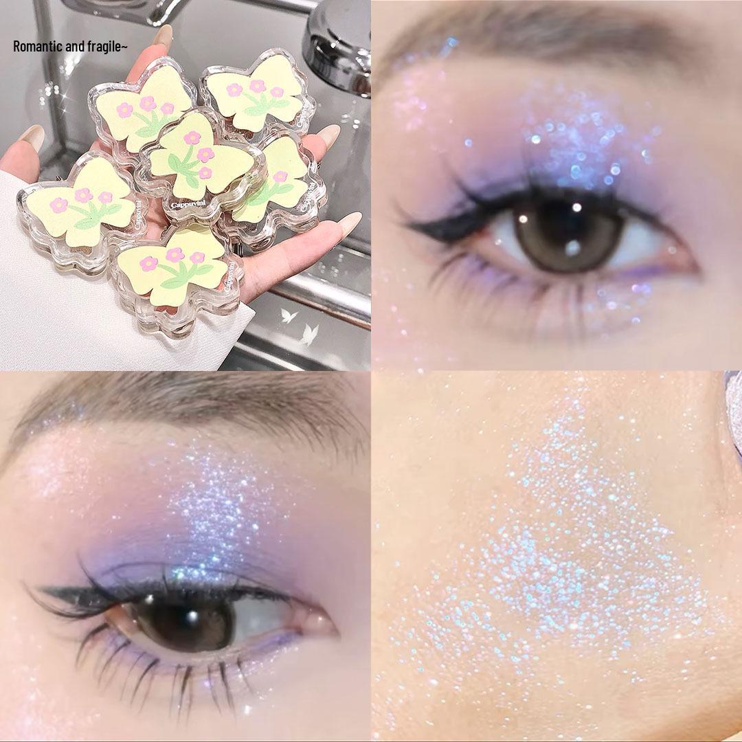 Kapo Winnie Mermaid Pearl Shimmer Eyeshadow Palette - Butterfly Whisper Summer Highlight
