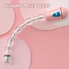 Plug Anal Vibratório com Contas e 12 Modos de Vibração, Massageador de Próstata Flexível, À Prova d'Água, Brinquedo Estimulador Dobrável