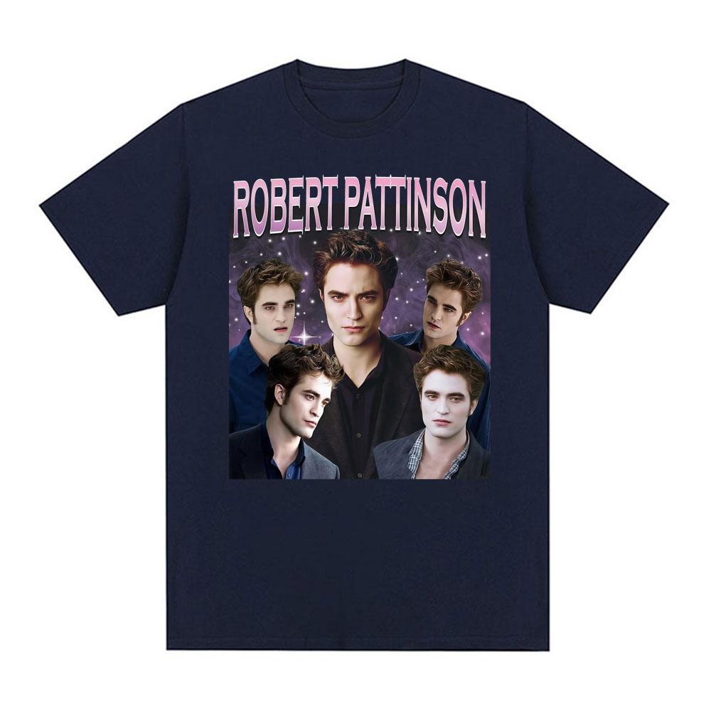 Twilight Saga Robert Pattinson Vintage 90s T Shirt Unisex Women Fashion Harajuku Short Sleeve Tshirts Cotton Classic T Shirts