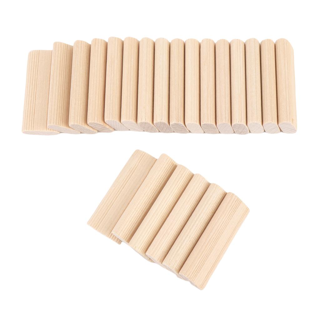 50Pcs Wooden Domino Tenon Set 8x22x50mm Multifunctional Dowel Block for Joinery Systems Woodworking Furniture Splicing