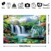 1 piece of 2D flat banner featuring a charming waterfall and lake scenery backdrop for animal photography of durable quality
