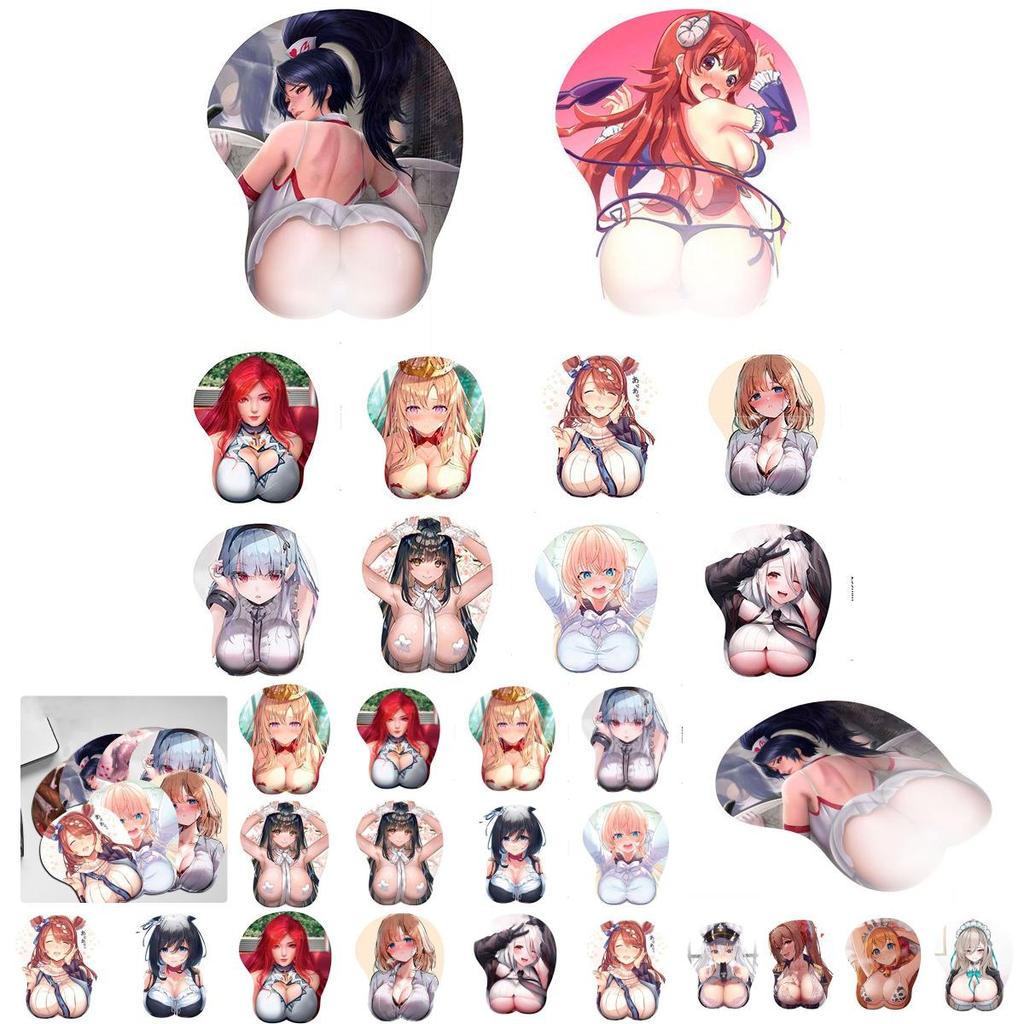 Adorabil Mouse Pad Anime Bidimensional 3D pentru Piept cu Design Ergonomic Moale